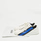 Original Fendi White Leather Fendi Logo Lace Up Sneakers Size 42