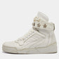 Original Givenchy White Leather Tyson High Top Sneakers Size 44