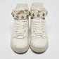 Original Givenchy White Leather Tyson High Top Sneakers Size 44