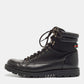 Original Gucci Black Leather and Mesh Combat Boots Size 43.5