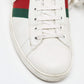 Original Gucci White Leather Ace Low Top Sneakers Size 44