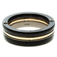 Original Montblanc The League Black Titanium Steel Rose Gold Tone Mens Band Ring Size 68 (Never Used)