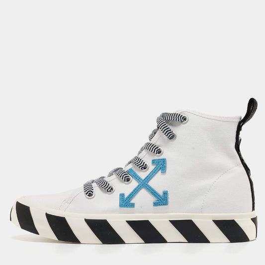 Original Off-White White Canvas high Top Sneakers Size 42 (Never Used)