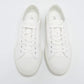 Original  Prada White Leather And Canvas Lace Up sneakers Size 44.5 (Never Used)