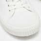 Original  Prada White Leather And Canvas Lace Up sneakers Size 44.5 (Never Used)