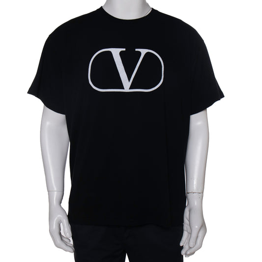 Original Valentino Black/White Cotton Vlogo T-Shirt Size S (Never Used)