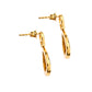 Original Aigner Crystal Studded Gold Tone Drop Earrings