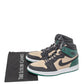 Original Air Jordan 1 x Nike Tricolor Leather Retro Celtics High Top Sneakers Size 38.5  (Never Used)