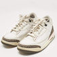 Original Air Jordan White Leather Jordan 3 Retro Neapolitan Dark Mocha Sneakers Size 41