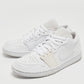 Original Air Jordans White Leather Jordan 1 Low Sneakers Size 40