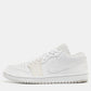 Original Air Jordans White Leather Jordan 1 Low Sneakers Size 40