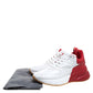 Original Alexander McQueen White/Red Leather Larry Low Top Sneakers Size 40 (Never Used)