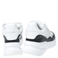 Original Alexander McQueen White/Black Leather And Canvas Larry Low Top Sneakers Size 37 (Never Used)