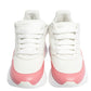 Original Alexander McQueen White/Pink Leather And Mesh Oversized Runner Low Top Sneakers Size 40 (Never Used)