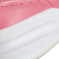 Original Alexander McQueen White/Pink Leather And Mesh Oversized Runner Low Top Sneakers Size 40 (Never Used)