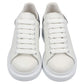 Original Alexander McQueen White/Grey Leather Oversized Sneakers Size EU 37 (Never Used)