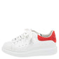 Original Alexander McQueen White/Red Leather and Suede Oversized Sneakers Size 38.5 (Never Used)