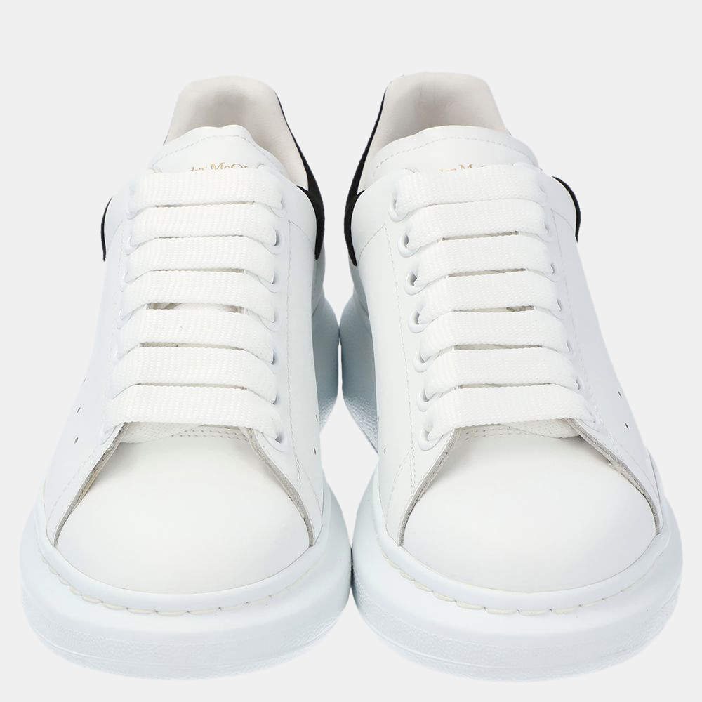 Original Alexander McQueen White/Black Women's Oversized Sneakers Size EU 39 (Never Used)