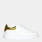 Original Alexander Mcqueen White/ Metallic Yellow Oversized Sneaker Size EU 38.5 (Never Used)