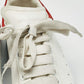 Original Alexander McQueen White Leather Oversized Sneakers Size 38