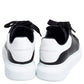 Original Alexander McQueen Black/White Leather Oversized Sneakers Size 35