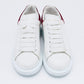 Original Alexander McQueen White Leather Oversized Low Top Sneakers Size 35.5