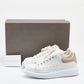 Original Alexander McQueen White Leather Oversized Low Top Sneakers Size 39