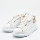 Original Alexander McQueen White Leather Oversized Low Top Sneakers Size 39