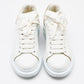 Original Alexander McQueen White Leather Oversized Low Top Sneakers Size 39