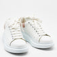 Original Alexander McQueen White Leather Oversized Low Top Sneakers Size 39