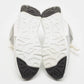 Original Alexander McQueen White Croc Embossed Leather Oversized Low Top Sneakers Size 40.5