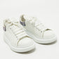 Original Alexander McQueen White Leather Oversized Sneakers Size 35