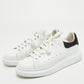 Original Alexander McQueen White Leather Larry Low Top Sneakers Size 40