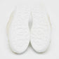 Original Alexander McQueen White/Silver Glitter and Leather Oversized  Sneakers Size 37.5