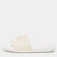 Original Alexander McQueen White Rubber Flat Slides Size 36