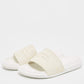 Original Alexander McQueen White Rubber Flat Slides Size 36