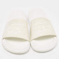 Original Alexander McQueen White Rubber Flat Slides Size 36