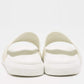 Original Alexander McQueen White Rubber Flat Slides Size 36