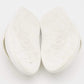 Original Alexander McQueen White Rubber Flat Slides Size 36