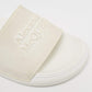 Original Alexander McQueen White Rubber Flat Slides Size 36