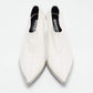 Original Alexander Wang White Leather Cara Booties Size 39.5 (Never Used)