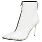 Original Alexander Wang  Off White Leather Ankle Boots Size 41