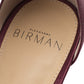 Original Alexandre Birman Burgundy Satin Clarita Bow Ankle Wrap Sandals Size 38.5 (Never Used)