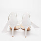 Original Alexandre Birman White Leather Clarita Sandals Size 41 (Never Used)