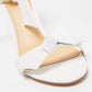 Original Alexandre Birman White Leather Clarita Sandals Size 41 (Never Used)