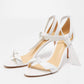 Original Alexandre Birman White Leather Clarita Sandals Size 41 (Never Used)