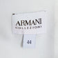 Original Armani Collezioni White Crepe Draped Sleeveless Faux Wrap Maxi Dress M