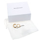 Original Balenciaga Asymmetric Bow Gold Tone Double Ring (Never Used)