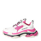 Original Balenciaga White/Pink Triple S Sneaker Size EU 38 (Never Used)