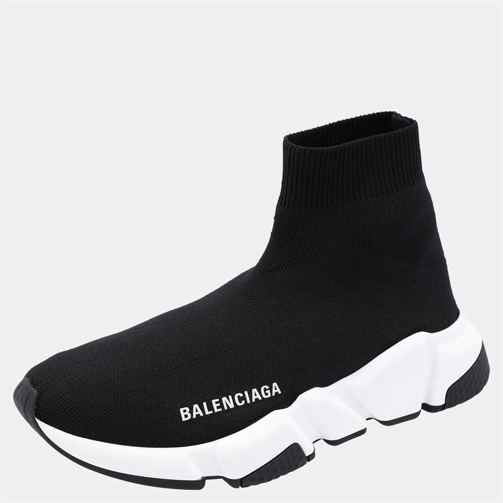 Original Balenciaga Black/White Speed Recycled Sneakers Size EU 39 (Never Used)